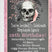 pink black gothic skull birthday invitations spooky alternative theme
