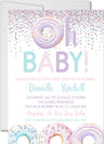 pink blue lavender donut baby shower invitations sweet treats theme