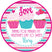 pink cupcake valentines day sticker