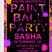 pink orange purple paintball birthday party invitations