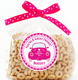 pink youre a great friend valentine car sticker label