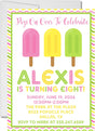 popsicle birthday party invitations colorful summer design