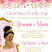 princess baby shower invitations pink floral fairytale design