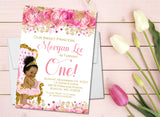 princess invitation cards girls first birthday style