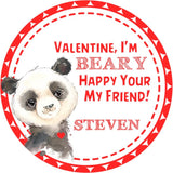 red panda valentine classroom labels