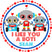 robot kids valentine treat bag label