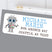 robot themed personalized mailing label