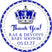 royal crown baby shower sticker with silver crown and soft blue border personalized thank you design