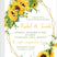 sunflower baby shower invitations yellow floral design