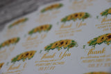 Sunflower Baby Shower Stickers