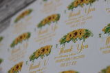 Sunflower Baby Shower Stickers