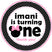 turning one birthday sticker with mouse bow design