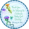 Under the Sea Jellyfish Baby Shower Stickers