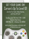video game invitation cards birthday celebration style