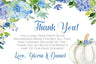 watercolor pumpkin thank you cards blush blue and green styles