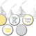 Yellow elephant safari baby shower candy stickers – gender neutral design