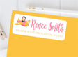 Airplane Address Labels For Girls