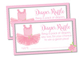 Ballet Diaper Raffle Tickets
