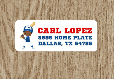 Baseball Address Labels