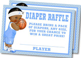 Basketball Diaper Raffle Tickets