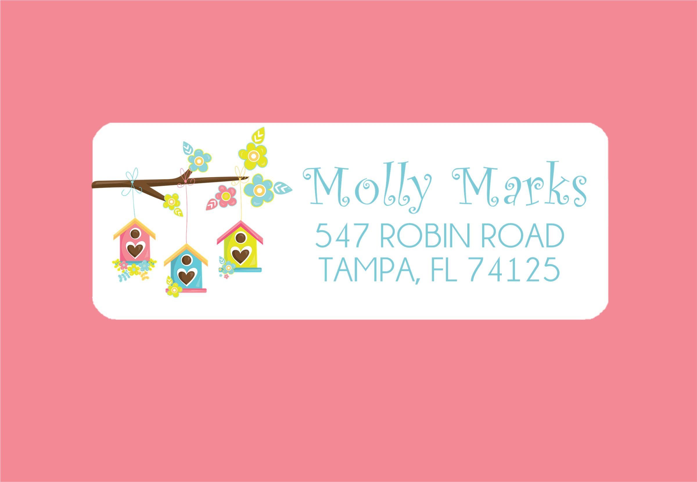 Bird House Address Labels