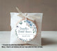 Blue And White Floral Bridal Shower Stickers Or Favor Tags