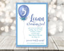 Blue Balloon Birthday Party Invitations