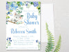 Blue Koala Baby Shower Invitations