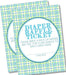 Blue & Lime Plaid Diaper Raffle Tickets