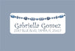 Blue Tribal Address Labels