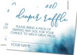 Blue Watercolor Diaper Raffle Tickets