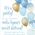 Blue And Gold Balloon Sweet 16 Party Invitations