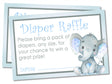 Blue Elephant Baby Shower Diaper Raffle Tickets Printable PDF Download