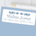 Blue tribal arrow address labels with personalized name and address