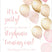 Blush pink gold birthday party invitation