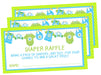 Boys Clothesline Diaper Raffle Tickets