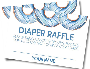 Boys Donut Diaper Raffle Tickets