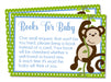 Boys Jungle Monkey Book Request Cards