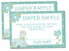 Boys Llama Diaper Raffle Tickets