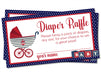 Boys Nautical Diaper Raffle Tickets