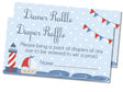 Boys Nautical Diaper Raffle Tickets