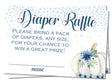 Boys Pumpkin Fall Pumpkin Diaper Raffle Tickets
