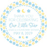 Boys Twinkle Little Star Baby Shower Stickers Or Favor Tags