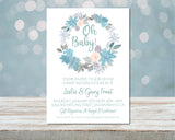 Boys Winter Baby Shower Invitations