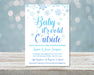 Boys Winter Snowflake Baby Shower Invitations