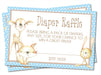 Boys Woodlands Animals Diaper Raffle Tickets