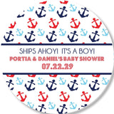 Boys Ships Ahoy It’s a Boy favor label