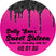 Bright pink black sweet 16 stickers