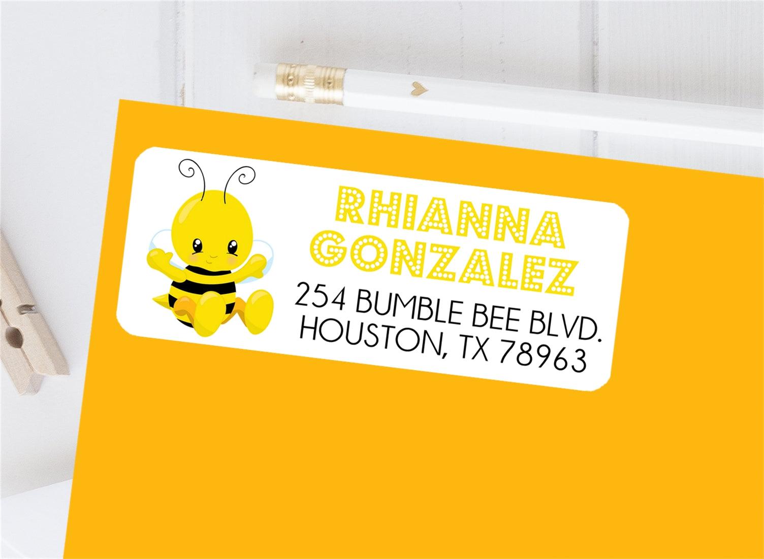 Bumble Bee Address Labels