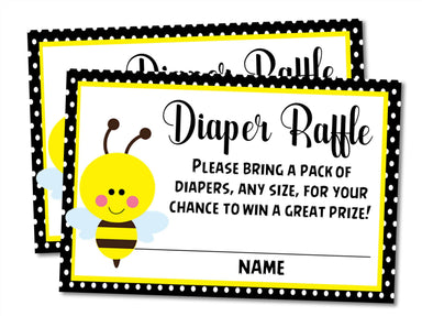 Bumble Bee Diaper Raffle Tickets